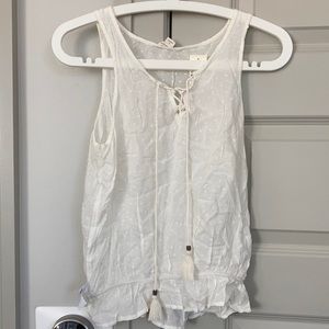 White Aeropostale blousy tank